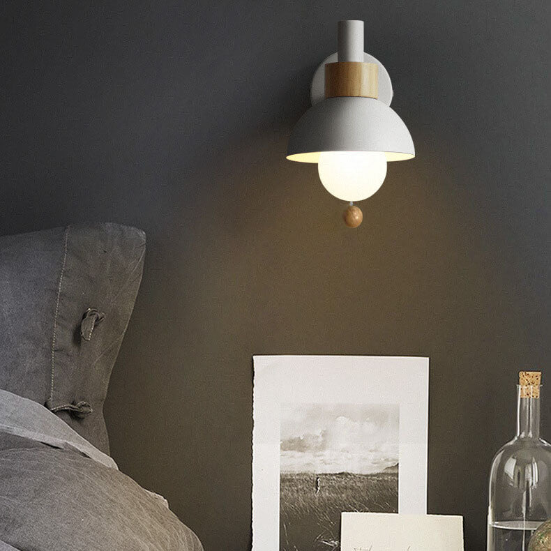 Colourful Glass and Metal Wall Light with E27 Fitting