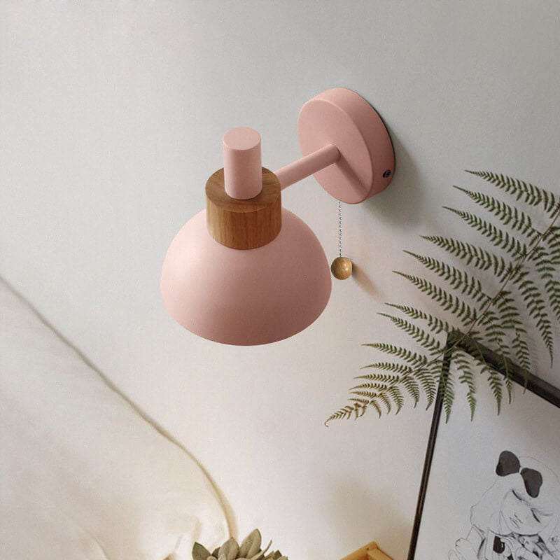 Colourful Glass and Metal Wall Light with E27 Fitting
