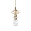 Glass Globe Pendant Light with Copper Finish, Dimmable LED