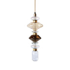Glass Globe Pendant Light with Copper Finish, Dimmable LED