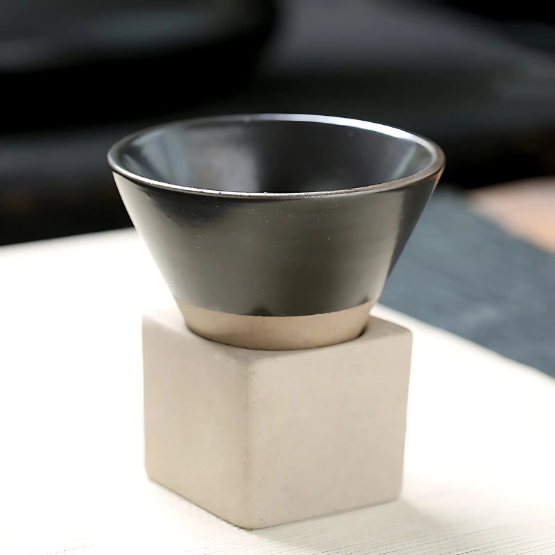 Ceramic Espresso Cups Set of 2, 100ml Handmade Glaze