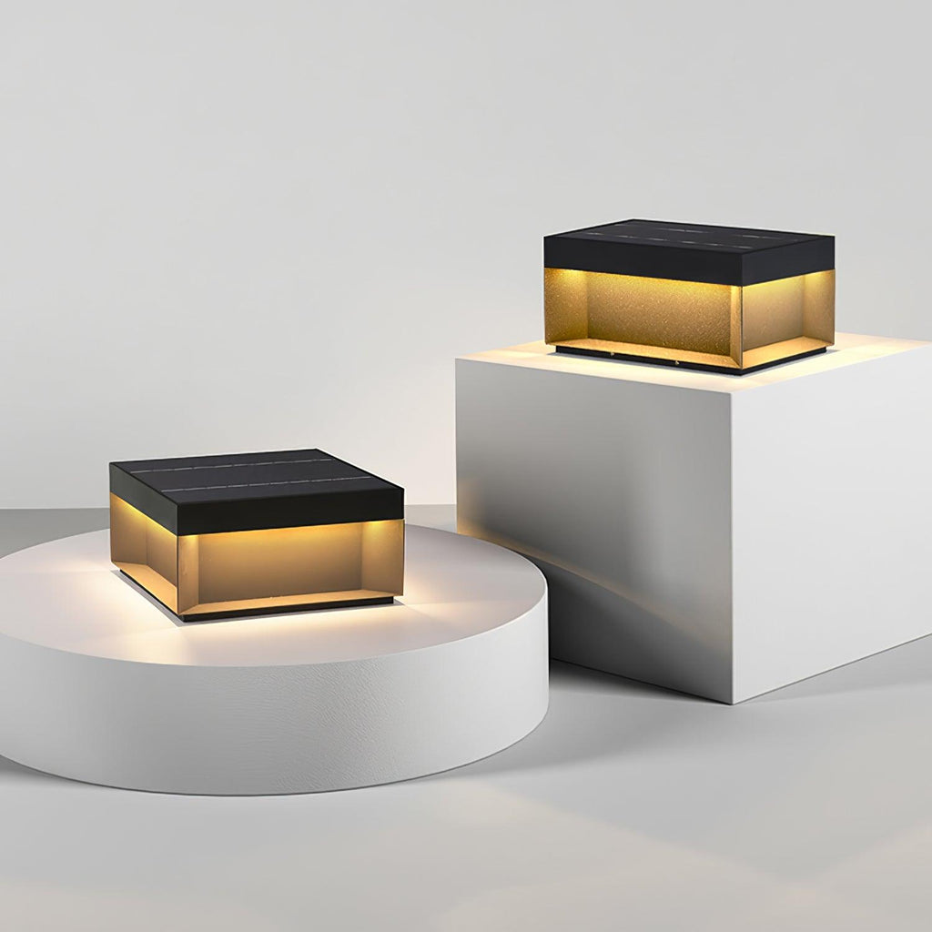 Outdoor Bollard Light IP65, Black Aluminium with Acrylic Diffuser