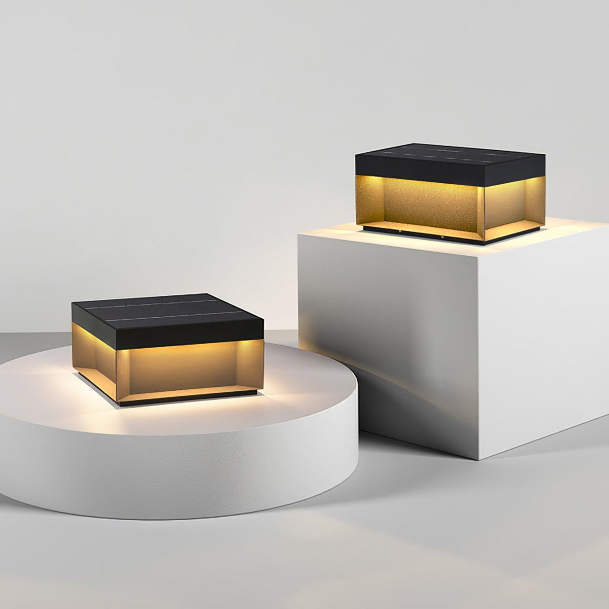 Outdoor Bollard Light IP65, Black Aluminium with Acrylic Diffuser