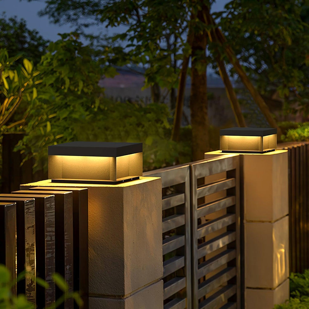 Outdoor Bollard Light IP65, Black Aluminium with Acrylic Diffuser