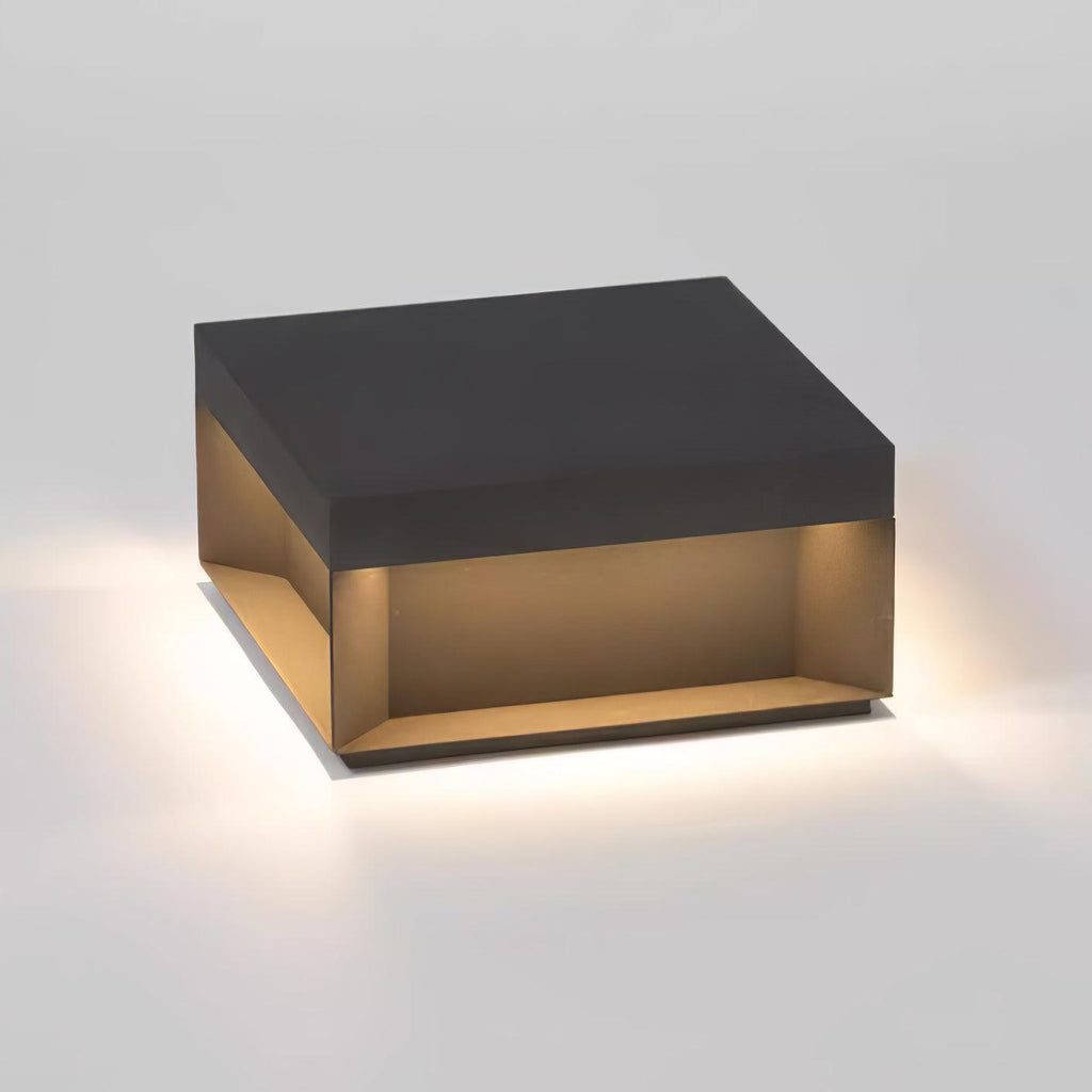 Outdoor Bollard Light IP65, Black Aluminium with Acrylic Diffuser