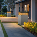 Outdoor Bollard Light IP65, Black Aluminium with Acrylic Diffuser