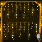 LED Curtain Lights, Warm White, IP44, 4 to 32 Metres Wide