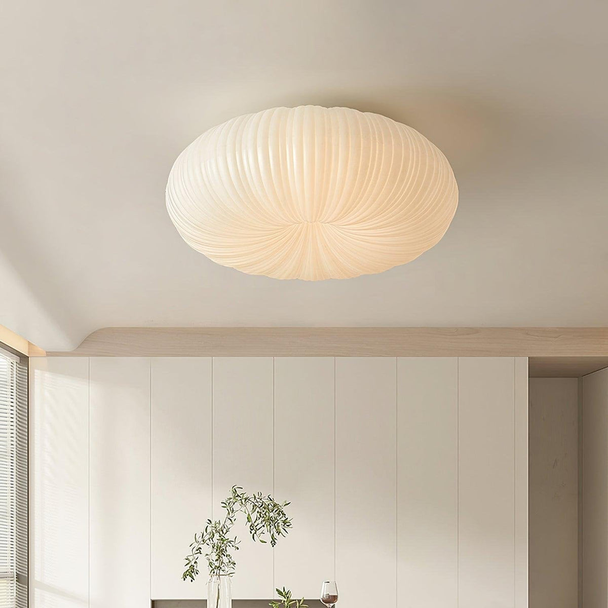 Dimmable LED Ceiling Light with Remote, Metal and Acrylic
