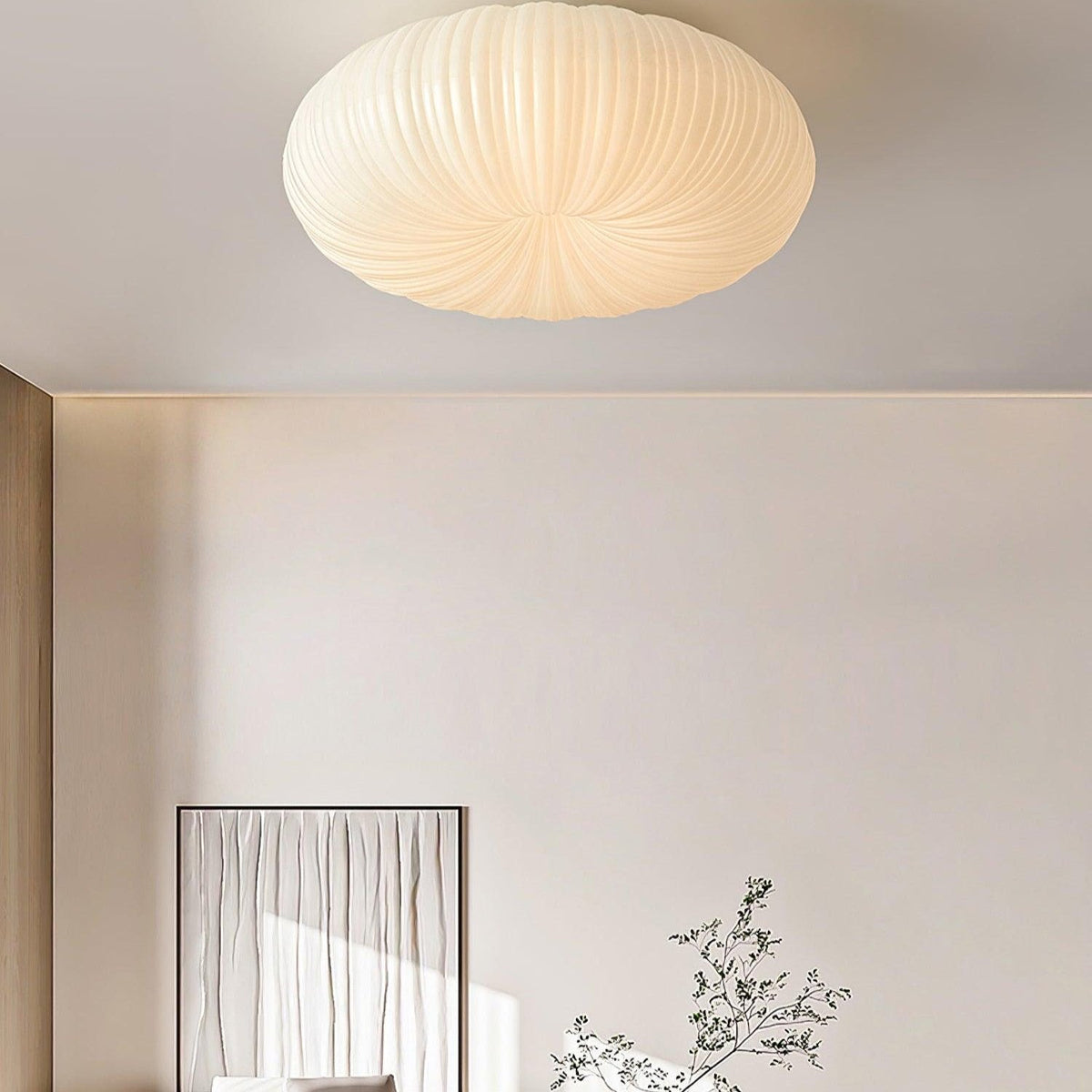 Dimmable LED Ceiling Light with Remote, Metal and Acrylic