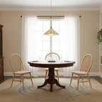 Striped Glass Pendant Light with Brass Fitting, Conical Shade