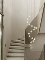 Crystal Globe Cluster Chandelier, Chrome, 1 to 50 Lights