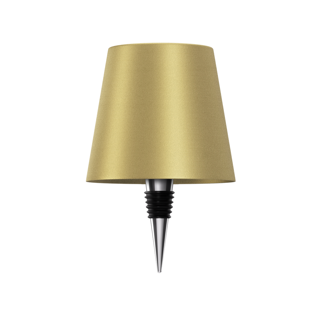 Cordless Bottle Lamp with Fabric Shade, 3000K, USB-C Rechargeable