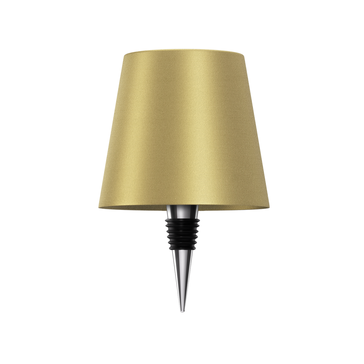 Cordless Bottle Lamp with Fabric Shade, 3000K, USB-C Rechargeable