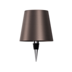 Cordless Bottle Lamp with Fabric Shade, 3000K, USB-C Rechargeable