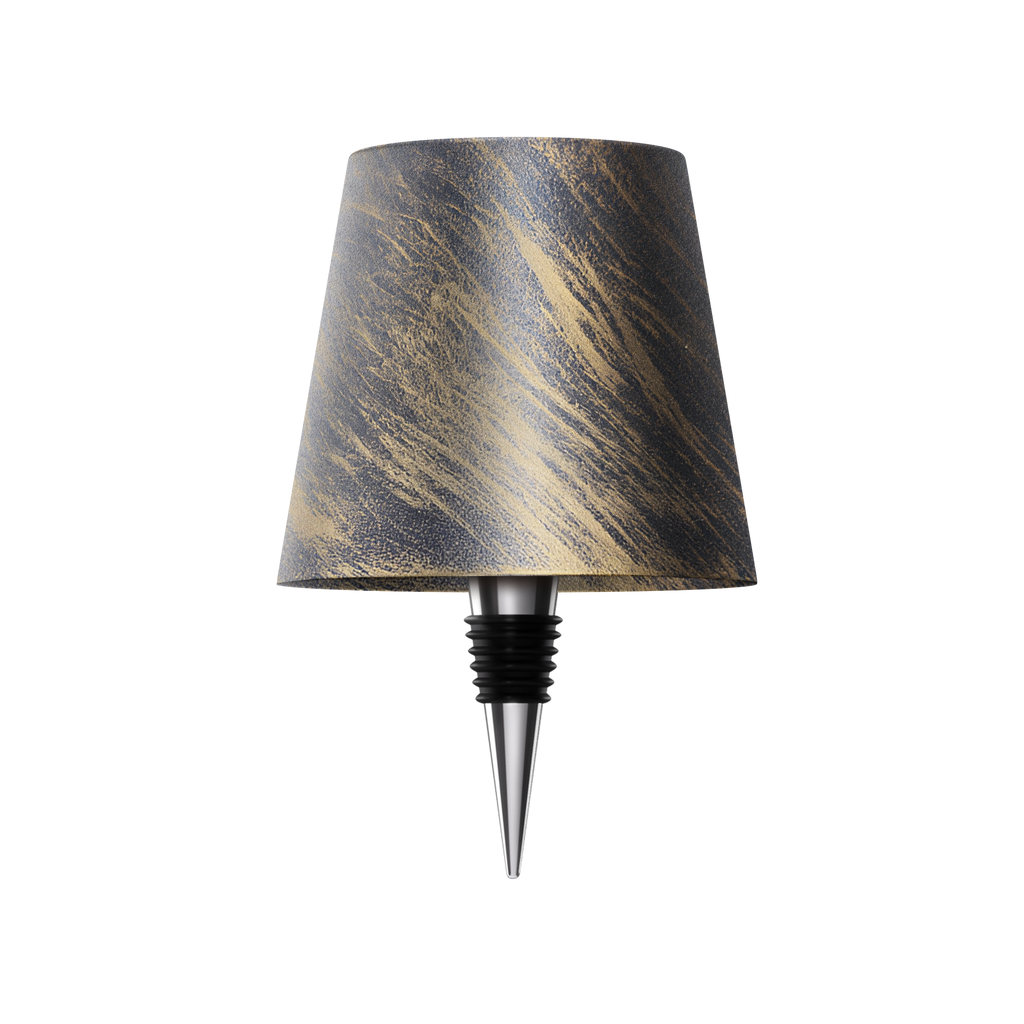 Cordless Bottle Lamp with Fabric Shade, 3000K, USB-C Rechargeable