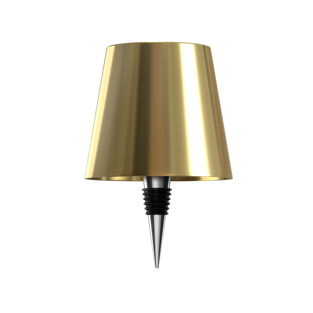 Cordless Bottle Lamp with Fabric Shade, 3000K, USB-C Rechargeable