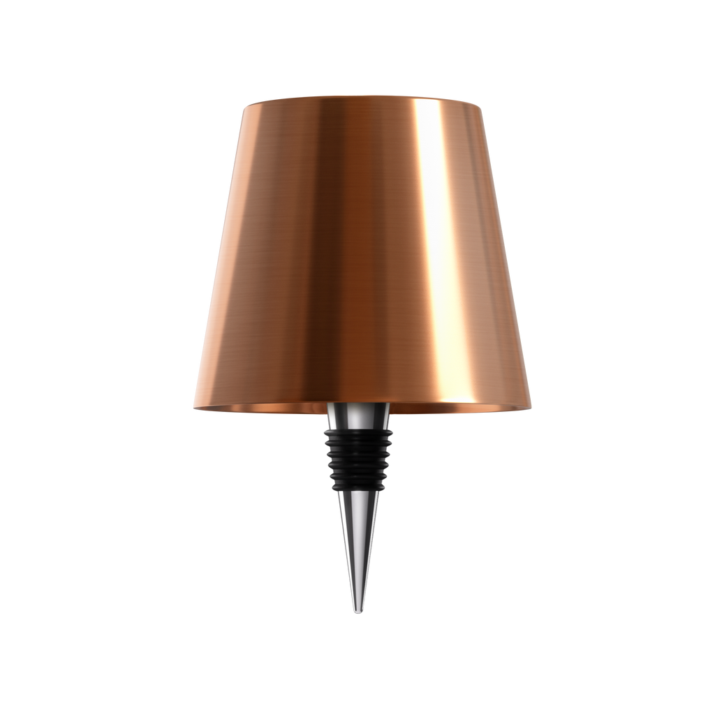 Cordless Bottle Lamp with Fabric Shade, 3000K, USB-C Rechargeable