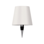 Cordless Bottle Lamp with Fabric Shade, 3000K, USB-C Rechargeable