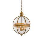 Baroque 3-Light Pendant Chandelier with Glass Shades