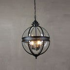 Baroque 3-Light Pendant Chandelier with Glass Shades
