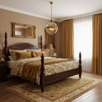 Baroque 3-Light Pendant Chandelier with Glass Shades