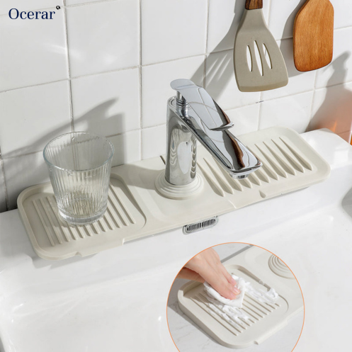 Silicone Tap Mat, Self Draining Anti Slip Sink Protector