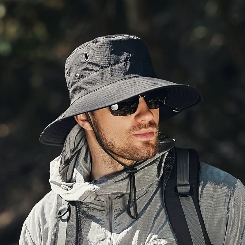 Wide-Brim Breathable Sun Hat with UV Protection, Five Colours