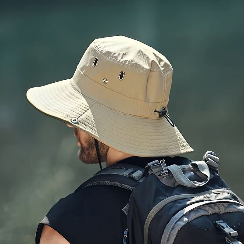 Wide-Brim Breathable Sun Hat with UV Protection, Five Colours