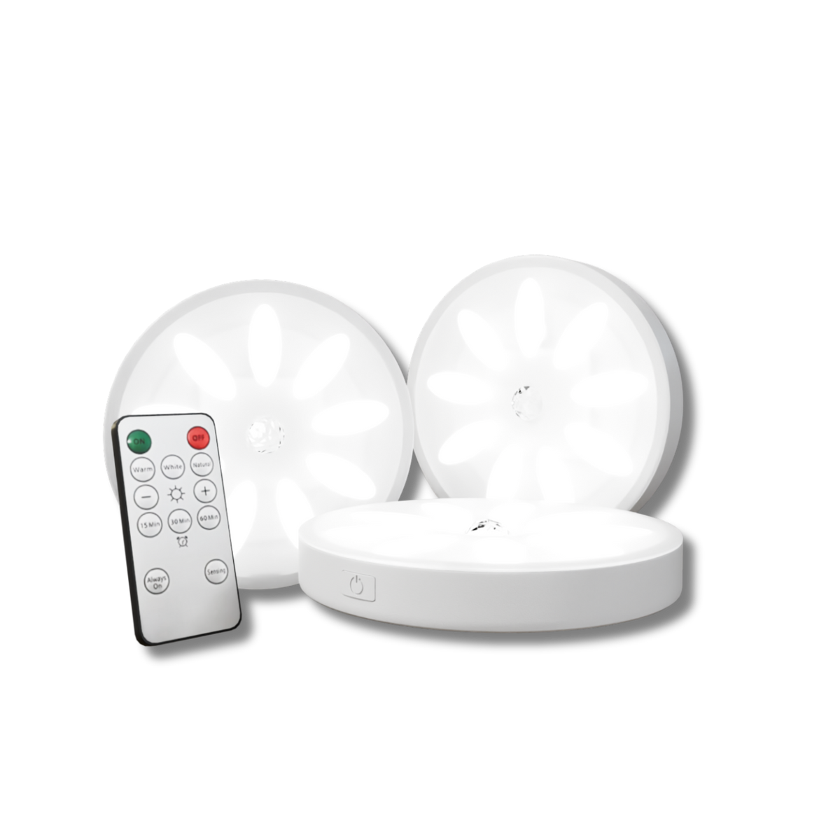 Rechargeable Magnetic LED Spotlights with Sensor, Set of 3