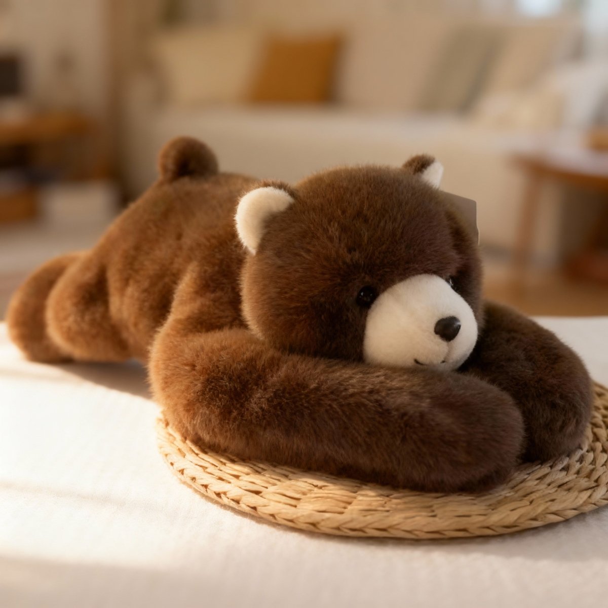 Ultra Soft Faux Fur Cuddle Cushion with Long Arms