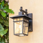 Cast Aluminium Outdoor Wall Light, IP23, E27, 29cm