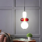 Hand-Blown Glass Pendant Light with Integrated LED, 880 lm