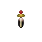 Hand-Blown Glass Pendant Light with Integrated LED, 880 lm