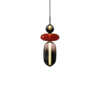 Hand-Blown Glass Pendant Light with Integrated LED, 880 lm
