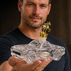 Sports Car Glass Whisky Decanter with Stopper, 850ml