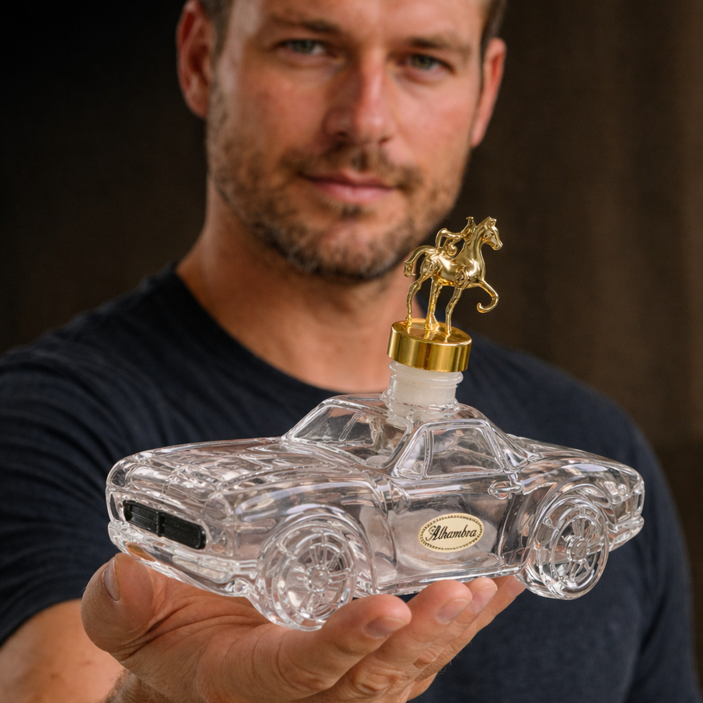 Sports Car Glass Whisky Decanter with Stopper, 850ml