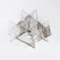 Ice-Effect Glass Ceiling Light, Dimmable, 30cm Diameter
