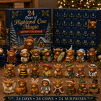 Highland Cow Advent Calendar with 24 Collectable Figures