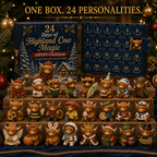 Highland Cow Advent Calendar with 24 Collectable Figures