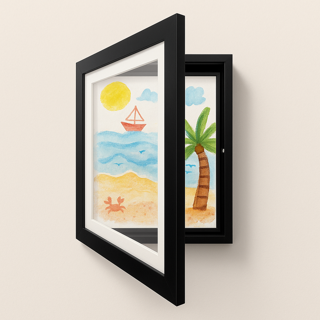 A4 Front-Loading Storage Frame, Holds 150 Sheets, Magnetic Close