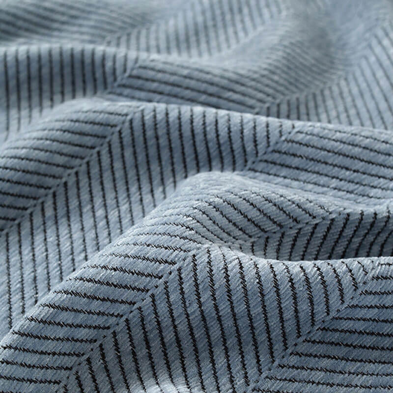 Chenille Herringbone Throw with Tassels, 180 x 130 cm