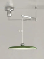 Adjustable Swing Arm Pendant Light in Metal, 40 cm Shade