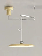 Adjustable Swing Arm Pendant Light in Metal, 40 cm Shade