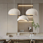 Dimmable Minimalist Pendant Light, 30-50cm, White or Grey
