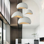 Dimmable Minimalist Pendant Light, 30-50cm, White or Grey