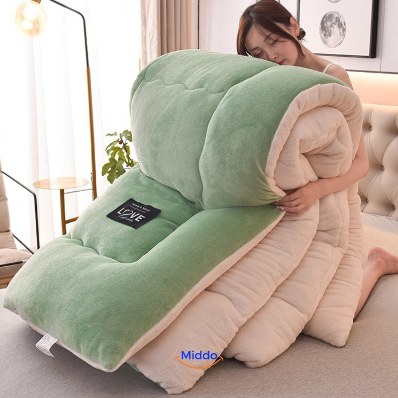 Weighted Blanket with Wool Filling and Velvet Cover