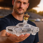 Sports Car Glass Whisky Decanter with Stopper, 850ml