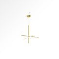 Linear Grid LED Chandelier in Aluminium, Gold or Black