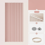 Magnetic Folding Shower Screen, Waterproof PVC Divider