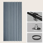 Magnetic Folding Shower Screen, Waterproof PVC Divider